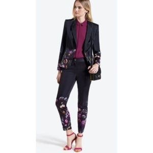 TED BAKER Timila Black Shadow Floral-printed Jacket - Ted Baker size 4